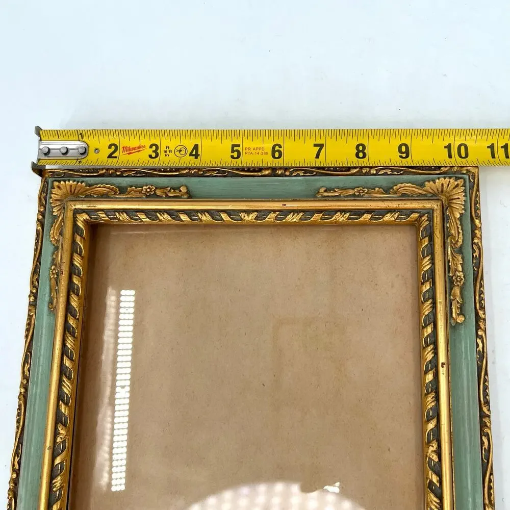 Antique 1940 French Country Vénitien Rococo ornate picture frame